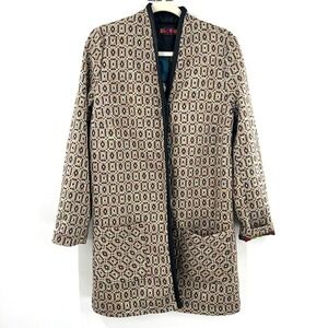 Isle by Melis Kozan futuristic retro long line blazer jacket cardigan artsy S